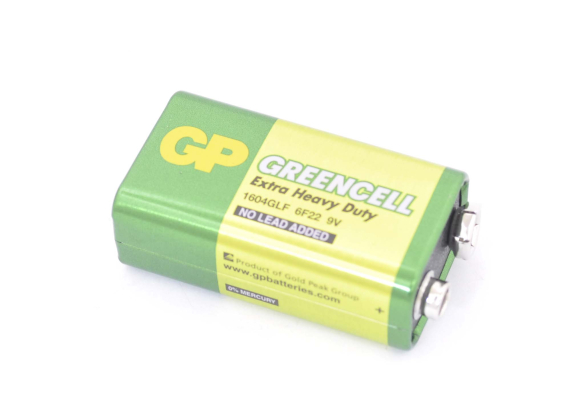 GP Greencell 6F22-1S (крона) батарейка
