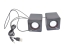 Колонки 2.0 Dialog Colibri AC-04UP black-red 6W RMS — фото 1