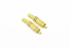 Разъем RCA "шт" металл gold на кабель (2шт) 14-0405-1