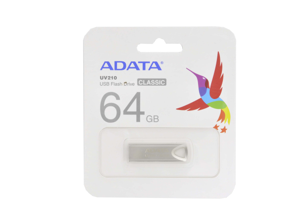 64265 Флэш Adata 64Gb USB2.0 UV210 silver