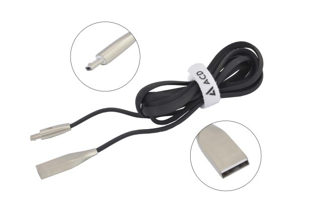 55738 Кабель ACD-Infinity USB 2.0 AM- microUSB, ACD-U922-M1B, 1.2м черный