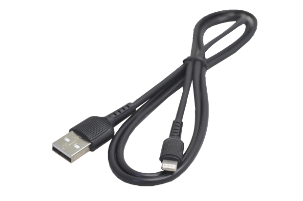 Кабель Borofone BX16 USB - Lightning, 1м, черный