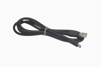 Шнур USB 2.0 AM > microB 1.0м черный (силикон) MR-19 3.1A (A)