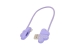 Кабель-брелок JOYROOM Lucky Clover S-L125 USB-Lightning, фиолетовый — фото 1