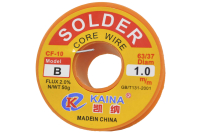 Припой  50 грамм 1.0 мм флюс (63%Sn,37%Pb) CF10 Kaina B
