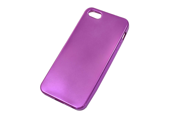 Чехол "Матовый хром" iphone 5/5S (розовый) 00-098