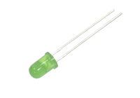 Светодиод  5мм L-7113GD-12V - зеленый матовый (568nm 60°) питание 12V