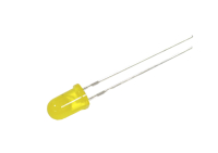 Светодиод  5мм L-7113YD-12V - желтый (588nm 30°) питание 12V