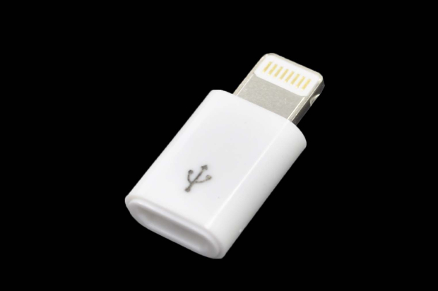 20333 Переходник Walker iP "шт"-micro USB "гн" №2 , пластиковый