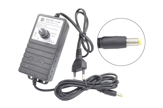 Блок питания 220V/3-24V  2.0A VD-1208 (5.5x2.5) импульсный (адаптер) регулируемый