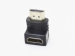 Переходник HDMI "шт" - HDMI "гн" gold угловой SH-160 — фото 1