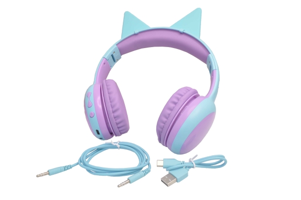 Беспроводные наушники Perfeo BT Kids, голубые