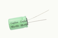 100mkF  63v  85C Capxon NP (неполярный) конденсатор