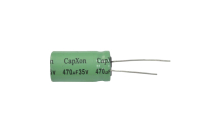 470mkF  35v  85C Capxon NP (неполярный) конденсатор