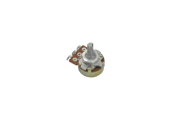 Резистор переменный 3pin B5K d=16mm L=15mm моно (с рифлением + шлиц)