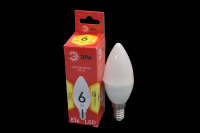 Лампа светодиодная Эра RED LINE ECO LED B35-6W-827-E14