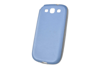 Чехол "под кожу" Samsung Galaxy S3 (голубой) 00-177