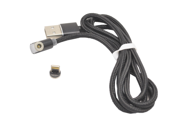 Кабель Dream U50 USB-iPhone  2.4A, магнитный черный 1м.