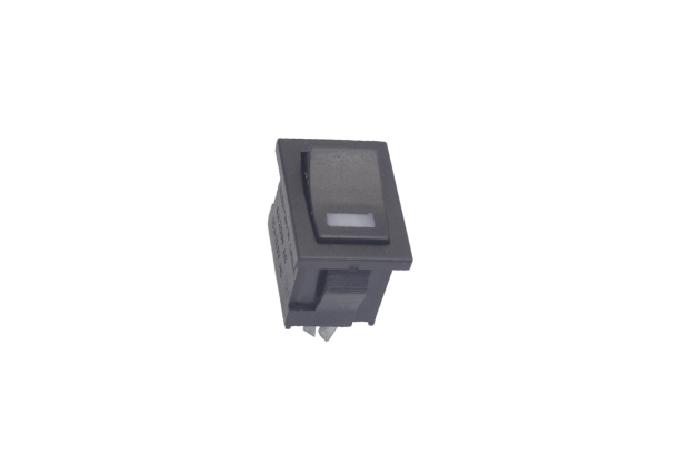 Переключатель MIRS-101-3 On-Off 250V 6A черный + LED синий 1.8V