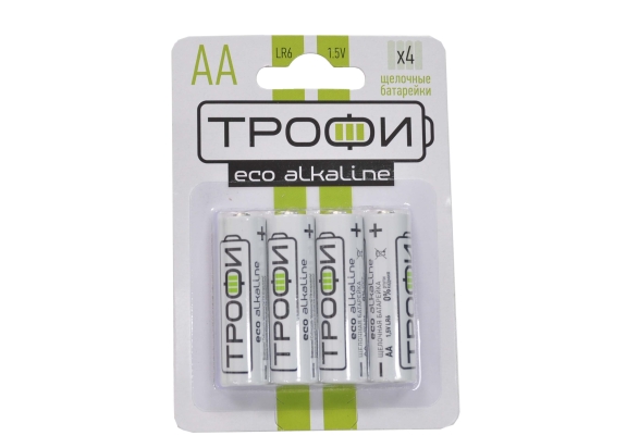 Трофи LR6-4BL Eco (AA) батарейка (блистер)