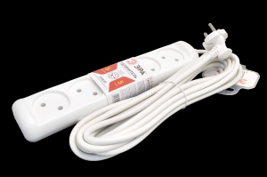 Удлинитель Эра 220V 5 розетки 5,0м U-5-5.0m (без заземления)