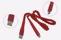 Шнур USB 2.0 AM > Type-C 1.2м Hoco U78 красный