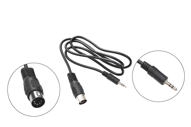 Шнур DIN 5-pin "шт" - 3.5mm "шт" стерео 1.0м 5-036