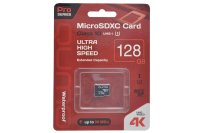 33344 Карта памяти Qumo microSDXC 128Gb без адаптера UHS-I U3,3.0 (красная)