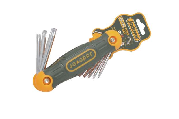 JDHK3281 Набор шестигранников TORX 8шт. Т9,Т10,Т15,Т20,Т25,Т27,Т30,Т40 Jadever