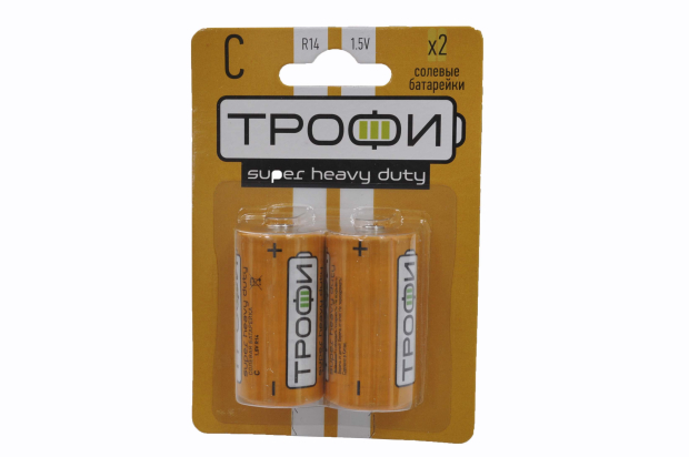 Трофи R14-2BL батарейка (1 шт.)