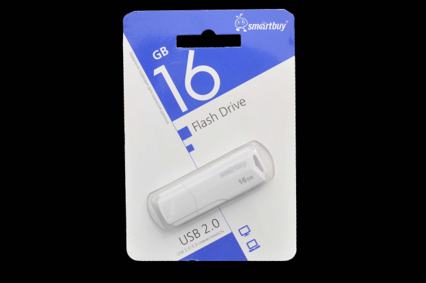Флэш 16Gb USB 2.0 Smart Buy Clue White