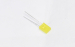 Светодиод  5x2мм - желтый матовый (2.0V 30mcd 20mA 100°)