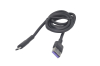 25257 Кабель XO NB-Q166 USB - microUSB 5A, быстрая зарядка, черный