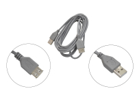 Шнур USB 2.0 AM > AF  3.0м серый 5-905 3.0