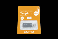 18483 Флэш Qumo 32Gb USB 2.0 Tropic (черный)