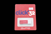 18314 Флэш Qumo 32Gb USB 2.0 Click (алый)