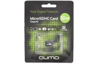 21617 Карта памяти Qumo MicroSDHC 32Gb Class10 без адаптера