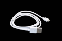 20530 Кабель QUMO USB - micro USB круглый, PVC, 1м, OEM белый