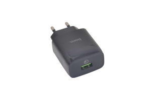 Сетевое зарядное устройство Hoco C72Q 1USB QC3.0, 18W, черное