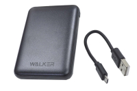 20223 Портативное зарядное устройство Walker WB-305 5000mA-ч, 2USB, 2.1A, черное