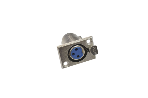 Разъем XLR 3P (CANON) "гн" металл на корпус 14-0531