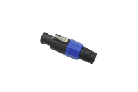 Разъем Speacon "шт" пластик на кабель синий (91mm) 1-581