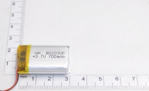 00-00023372 Аккумулятор 3.7V 700mAh 8.0x20x30mm универсальный с проводками