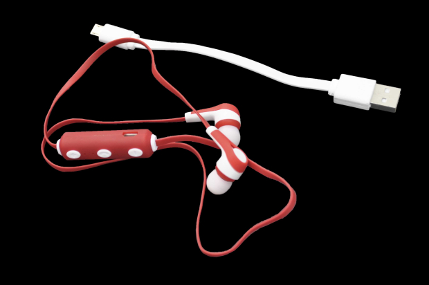 23873 Bluetooth гарнитура Smarterra (BTHS) красный, 4.1, 320м, 20-20000Гц
