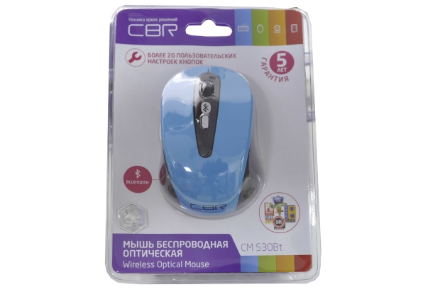 24084 Мышь беспроводная Bluetooth CBR CM-530 blue