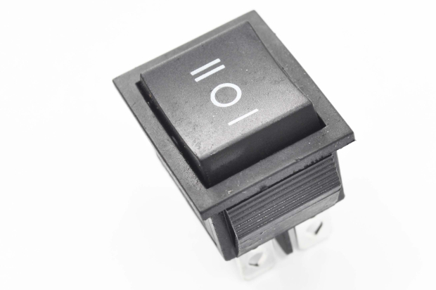 Переключатель KCD4-B1-203 On-Off-On черный 250V 16A (6c)