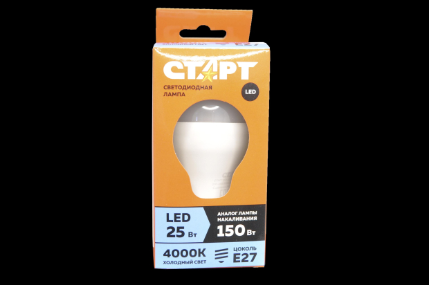 Лампа светодиодная Старт ECO LEDGLSE27 25W-E27-4000K