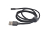 Шнур USB 2.0 AM > microB 1.0м черный (угловой) Mivo MX-80M (3.0A)