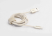 22063 Кабель A-DATA MFI USB- для Apple 8pin метал.коннектор, в оплетке 1.0м золотой