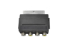 Переходник SCART "шт" - 4 x RCA "гн" пластик 2-410